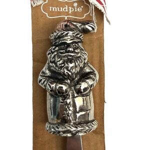 New Mud Pie Santa Claus Christmas Spreader Serving Condiment Party Cheese Dip